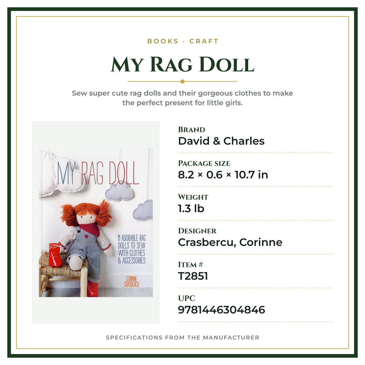 Product Specifications – My Rag Doll