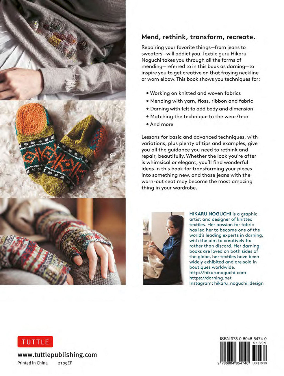 Creative Mending: Beautiful Darning, Patching and Stitching Techniques