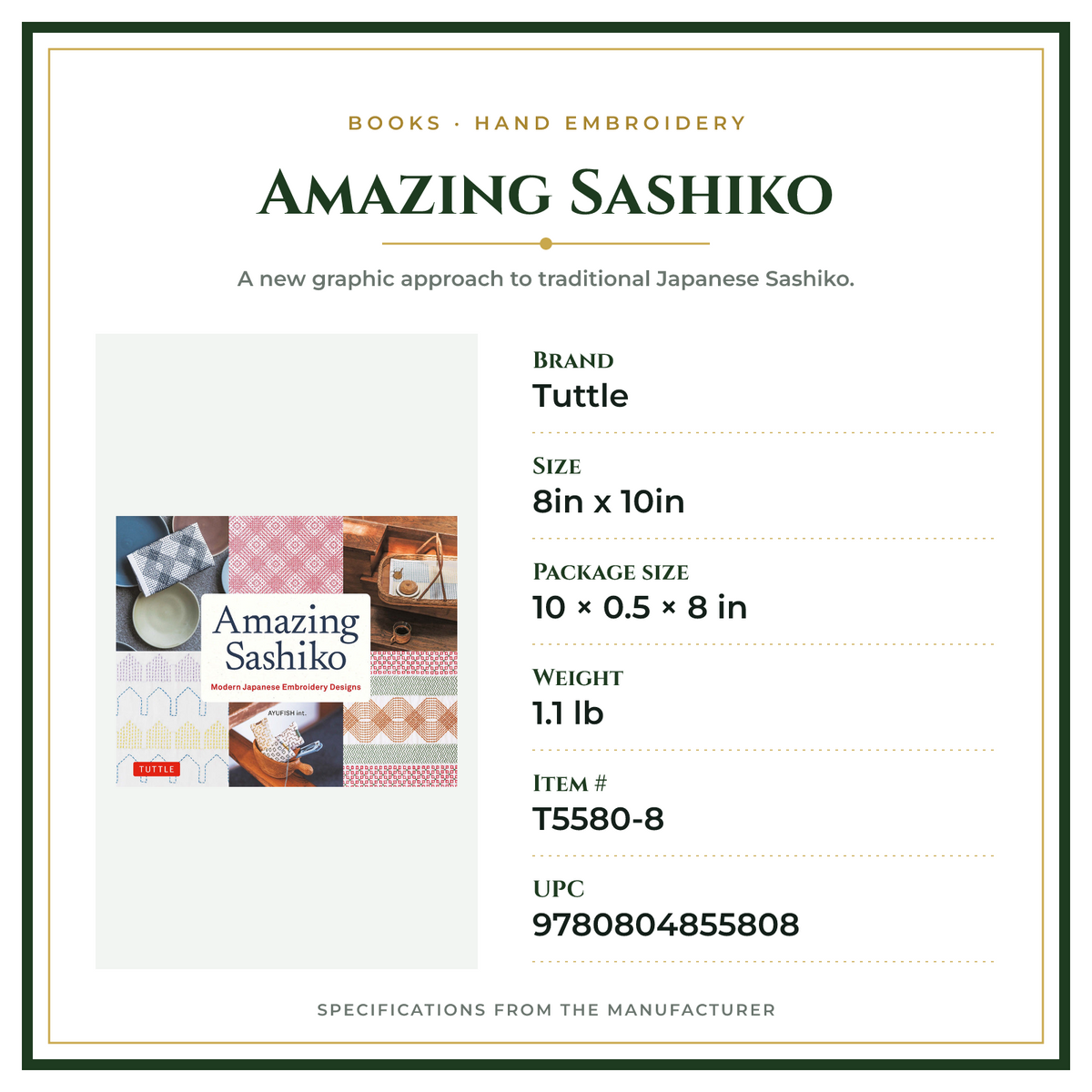 Product Specifications – Amazing Sashiko