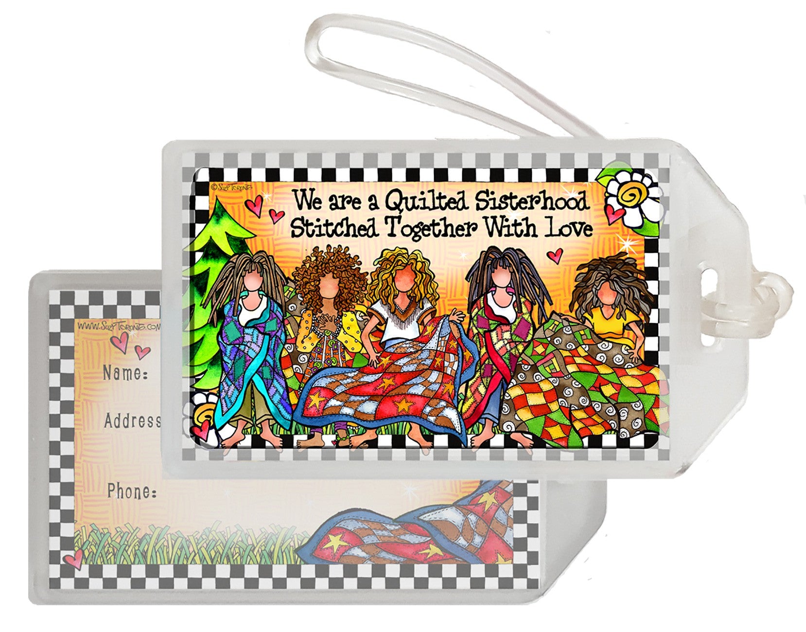 Quilt Sisterhood Luggage Tag