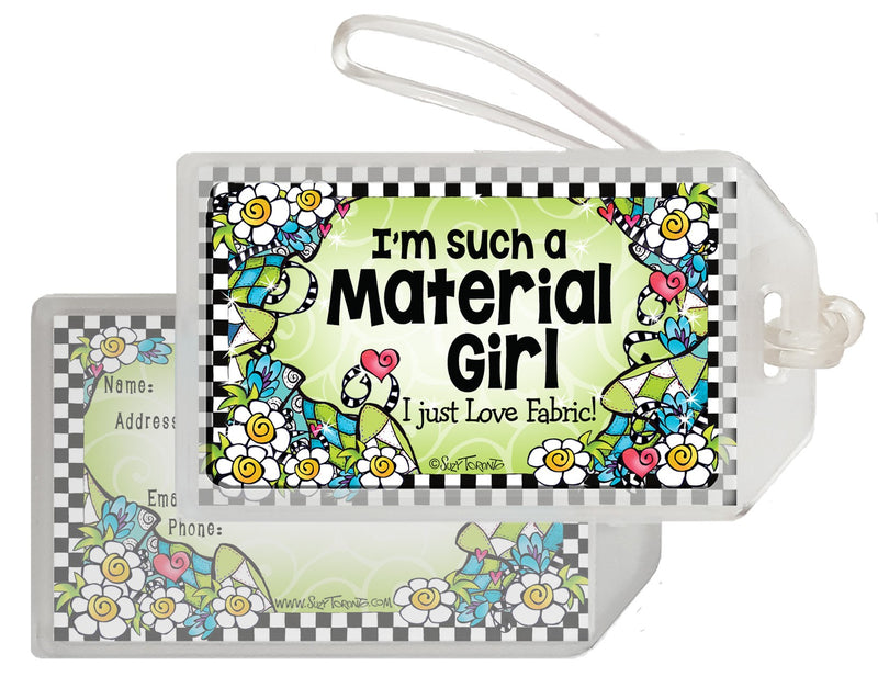 Material Girl Bag Tag