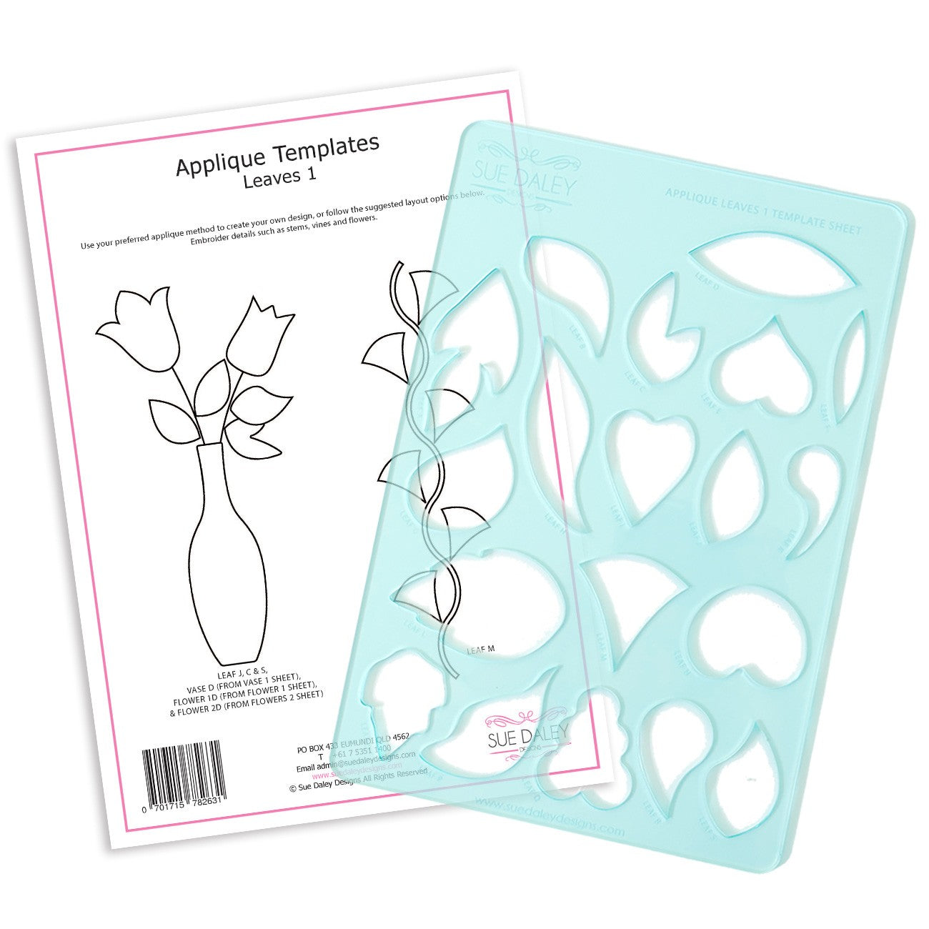 Applique Leaves Template Sheet