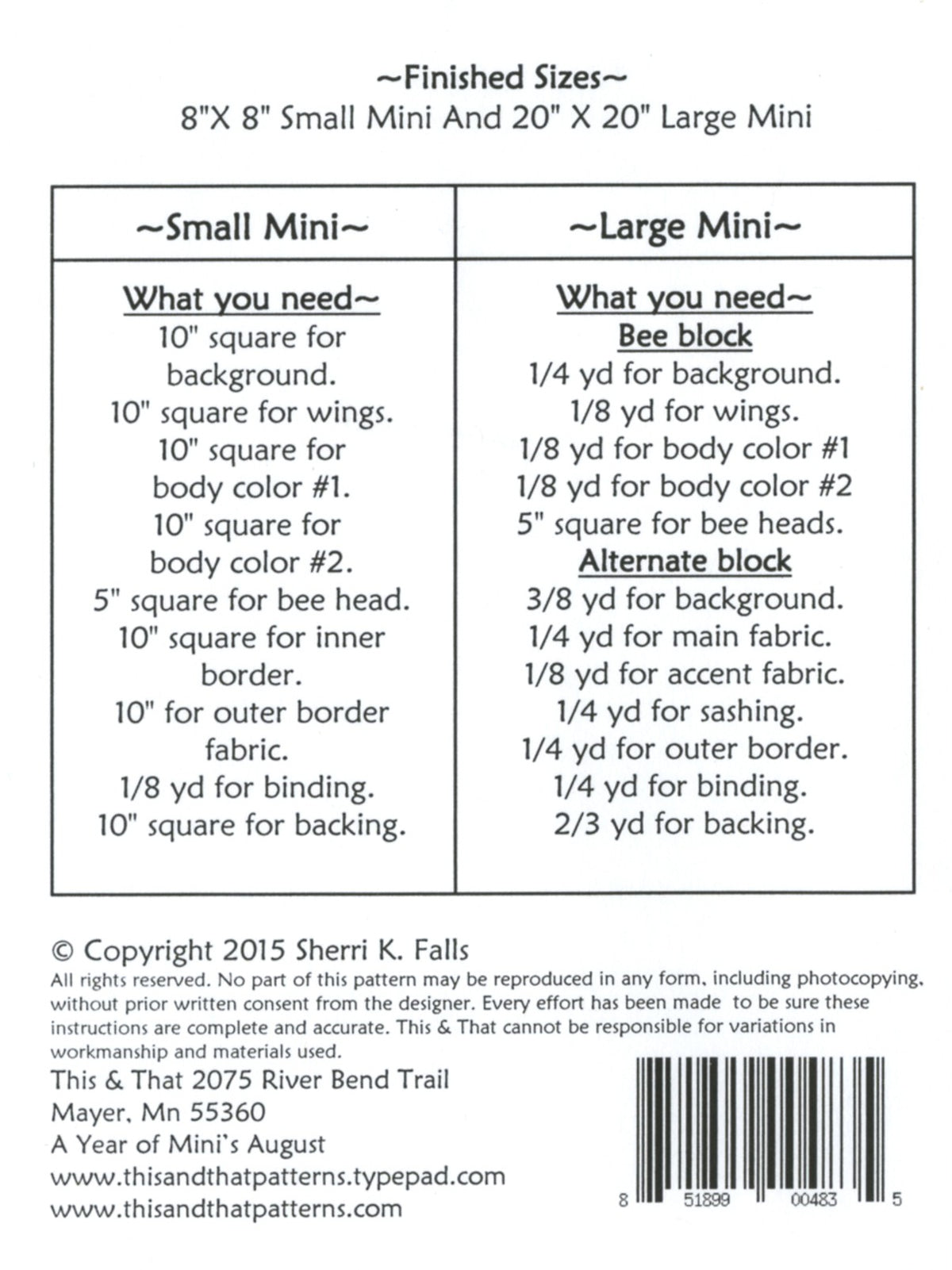 A Year Of Mini's - August
