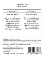 Barn Block Mini September/October