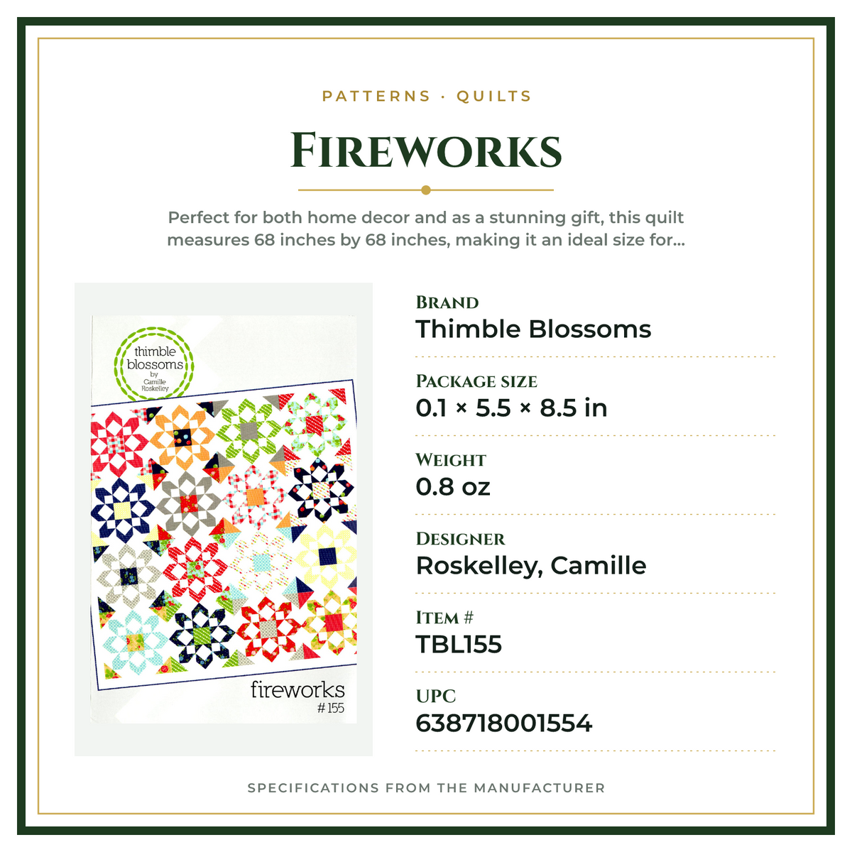 Product Specifications – Fireworks
