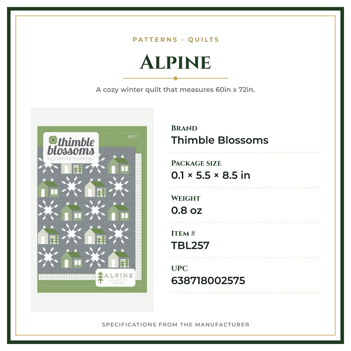 Product Specifications – Alpine