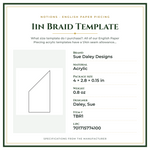 Product Specifications – 1in Braid Template