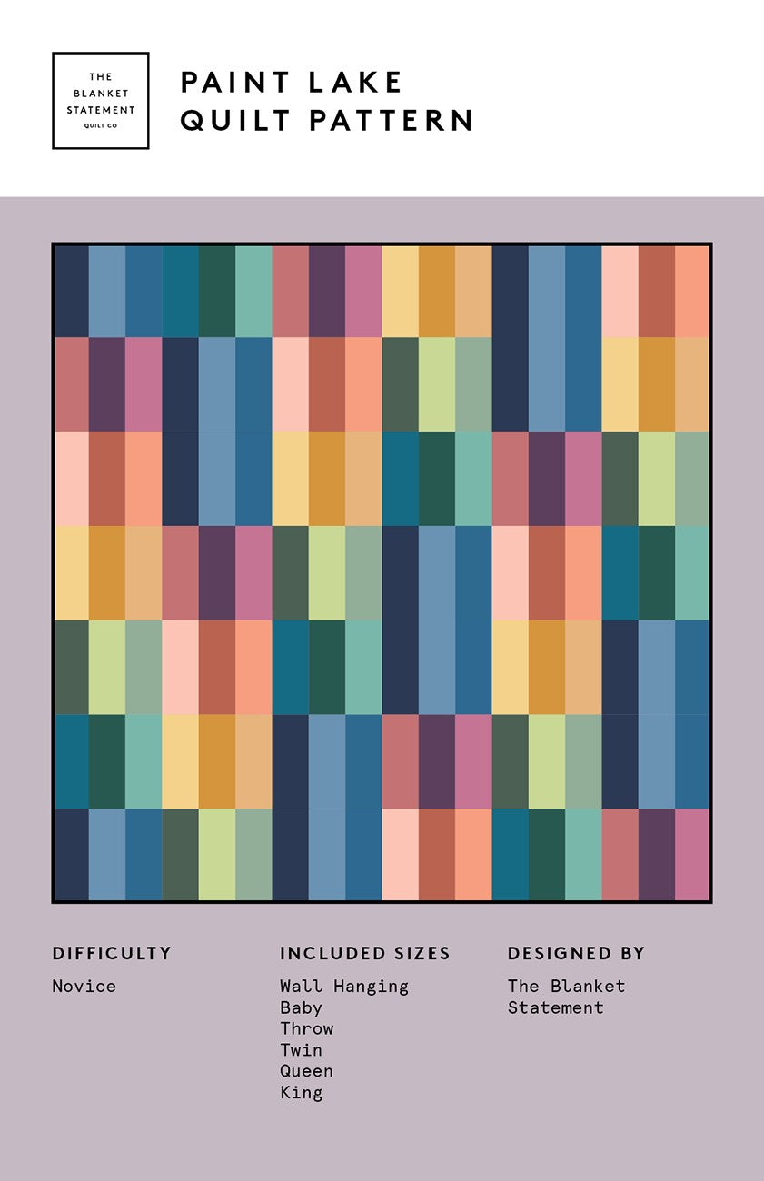 Paint Lake Quilt Pattern