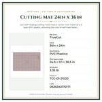 Product Specifications – Cutting Mat 24in x 36in