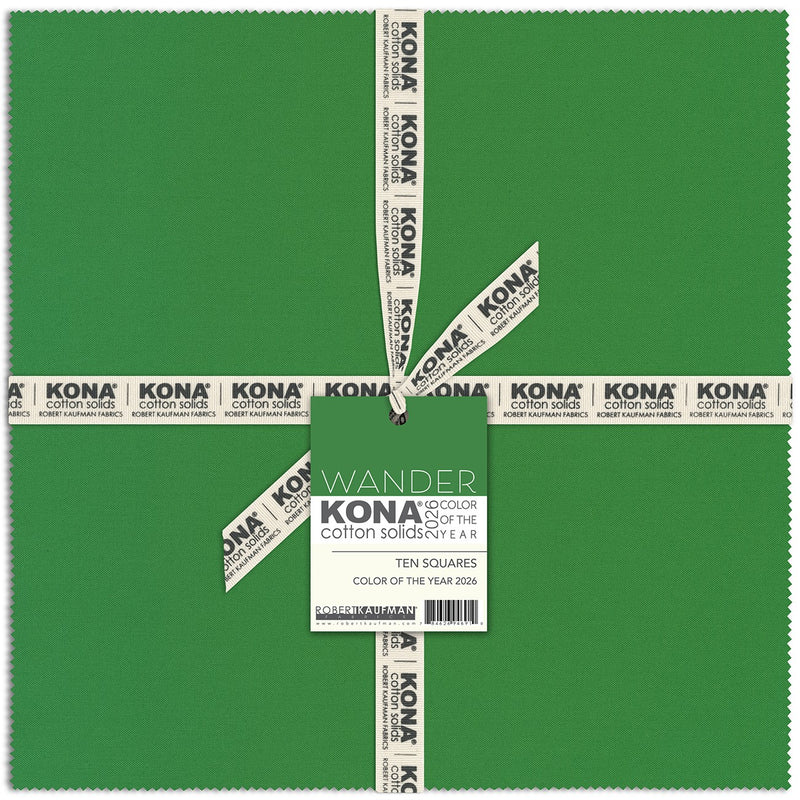10in Squares Kona Cotton Coty 2026 Wander, 42pcs/bundle