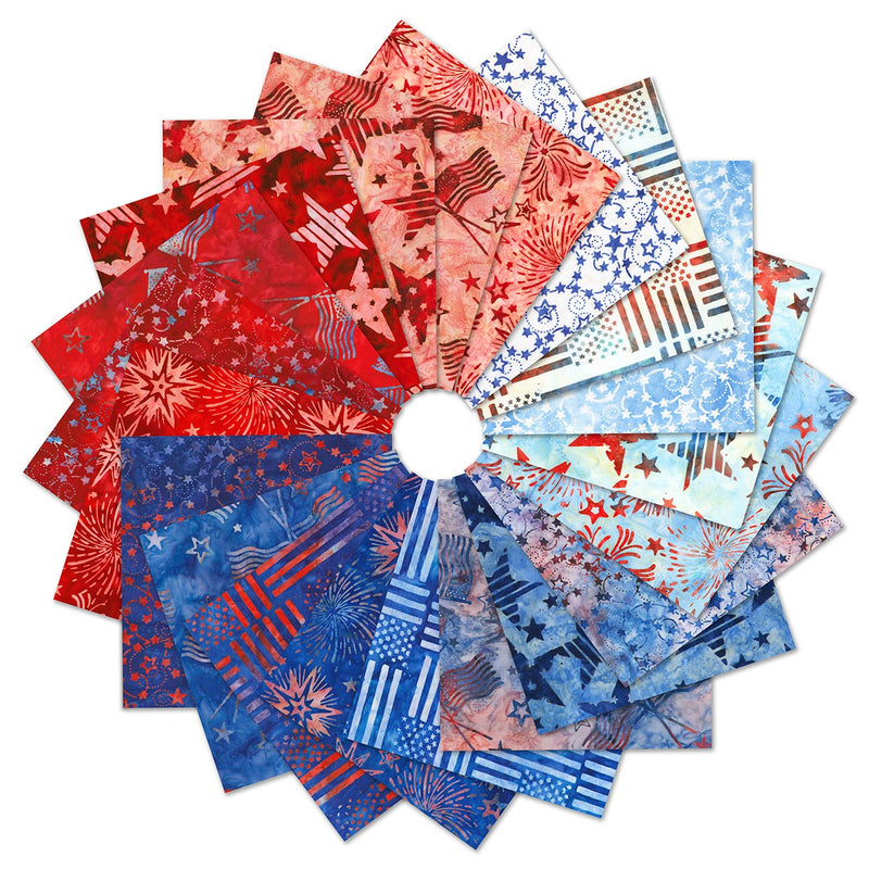 10in Squares, Star Spangled,42pcs/bundle