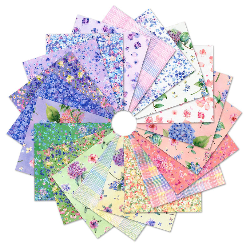 10in Squares, Hydrangea Mist, 42pcs/bundle