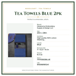 Product Specifications – Tea Towels Blue 2pk