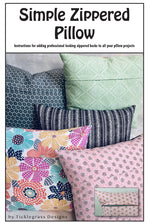 Simple Zippered Pillow