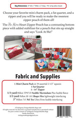 Be Mine Heart Zipper Pouch