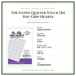 Product Specifications – The Gypsy Quilter Stuck On You Grip Hearts