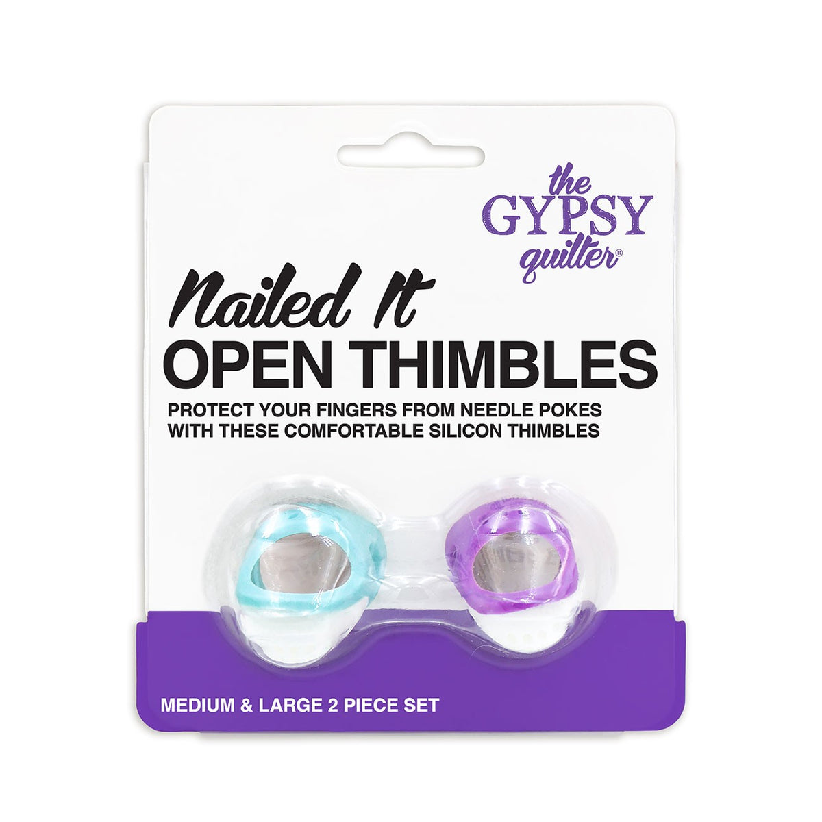 The Gypsy Quilter Nailed It Open Thimble Set
