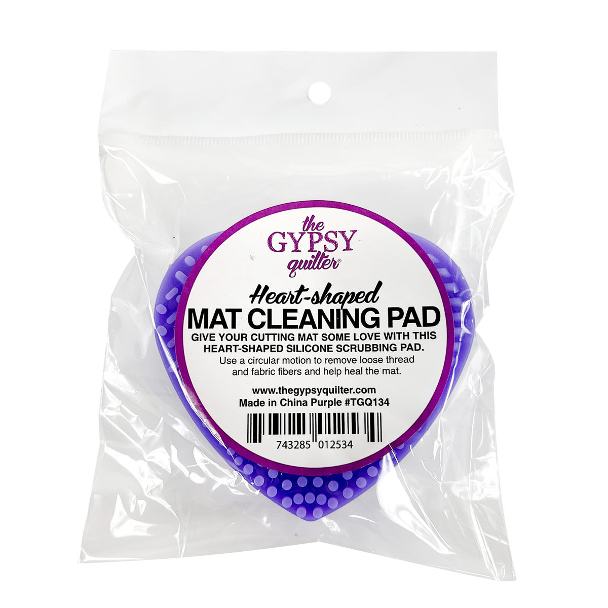 The Gypsy Quilter Mat Cleaning Pad Heart Shaped 3-1/4in x 1in
