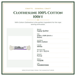 Product Specifications – Clothesline 100% Cotton 100ft