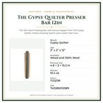 Product Specifications – The Gypsy Quilter Presser Bar 12in