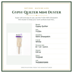 Product Specifications – Gypsy Quilter Mini Duster