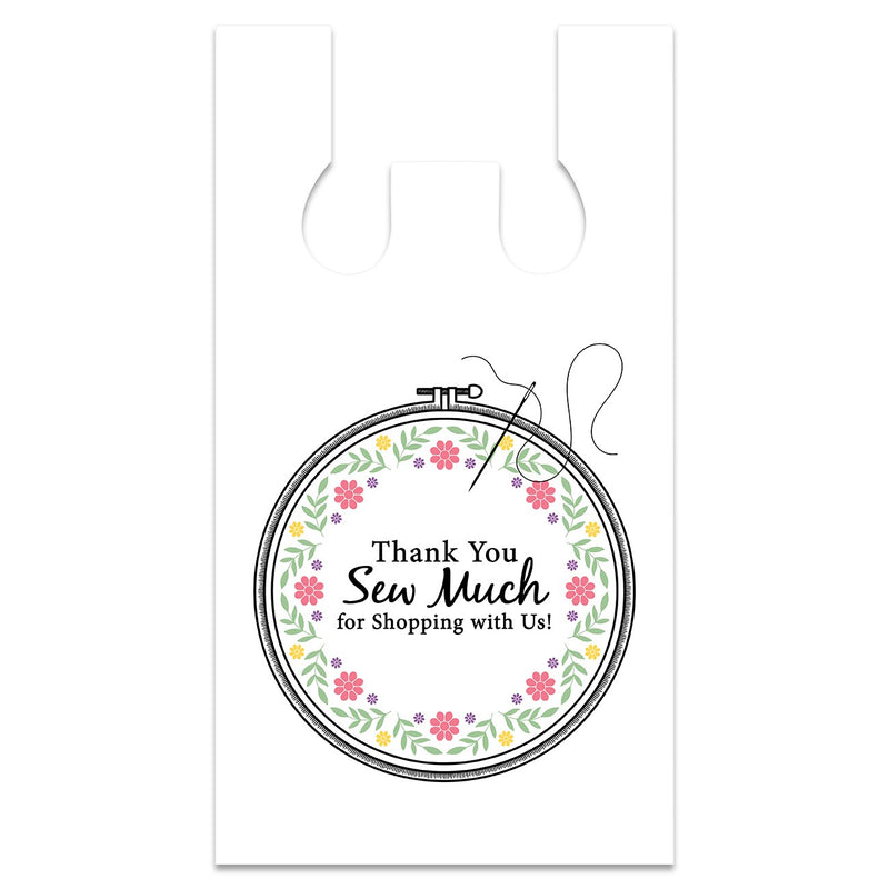 Embroidery Hoop Plastic Bag White 12in x 7in x 22in 1000ct