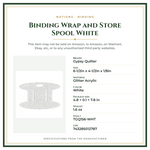 Product Specifications – Binding Wrap and Store Spool White