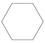 7/8in Hexagon Template