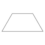 1in Half Hexagon Template