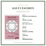 Product Specifications – Alice's Favorite