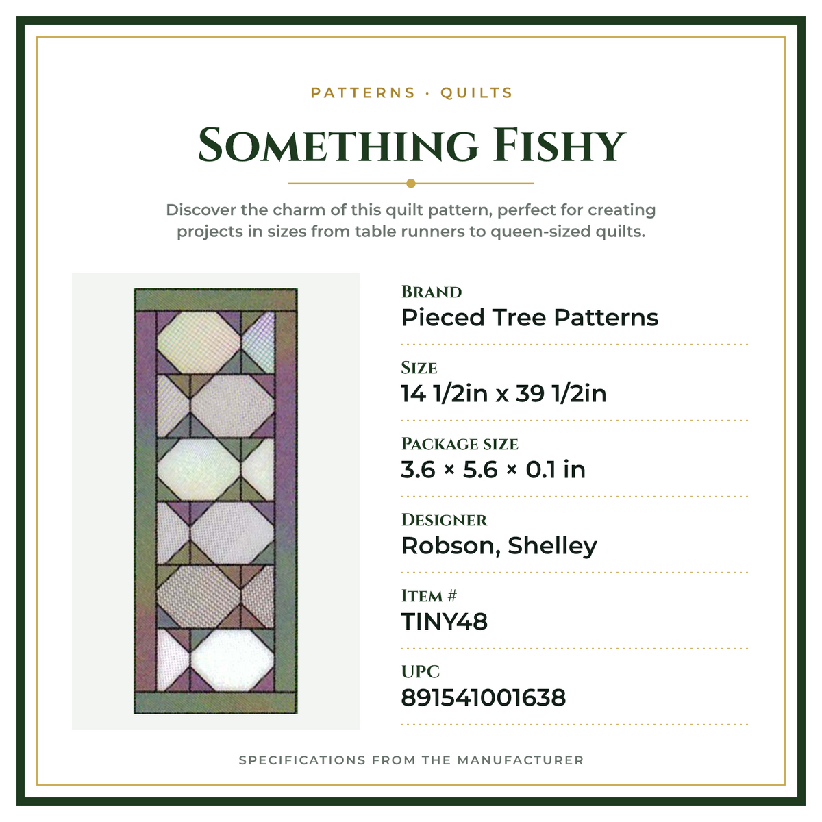 Product Specifications – Something Fishy