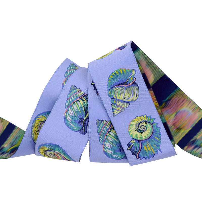 Floral Reef Lil Shelly in Marine 1-1/2in x 15yd