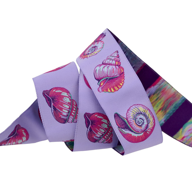 Floral Reef Lil Shelly in Ultraviolet 1-1/2in x 15yd