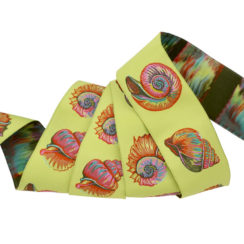 Floral Reef Lil Shelly in Seagrass 1-1/2in x 15yd