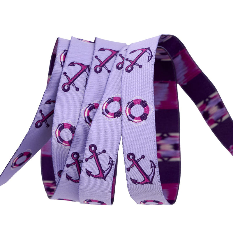Floral Reef Floaties and Sinkies in Ultraviolet 5/8in x 15yd