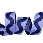Floral Reef Big Squiggle in Marine 1-1/2in x 16yd