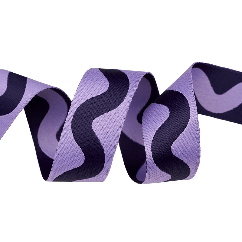Floral Reef Big Squiggle in Ultraviolet 1-1/2in x 16yd