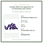 Product Specifications – Floral Reef Lil Squiggle in Ultraviolet 1in x 16yd