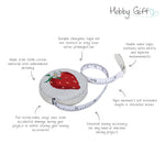 Retractable 60in Tape Measure Sweet Strawberries