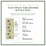 Product Specifications – 3 Easy Pieces Table Runner & Place Mats