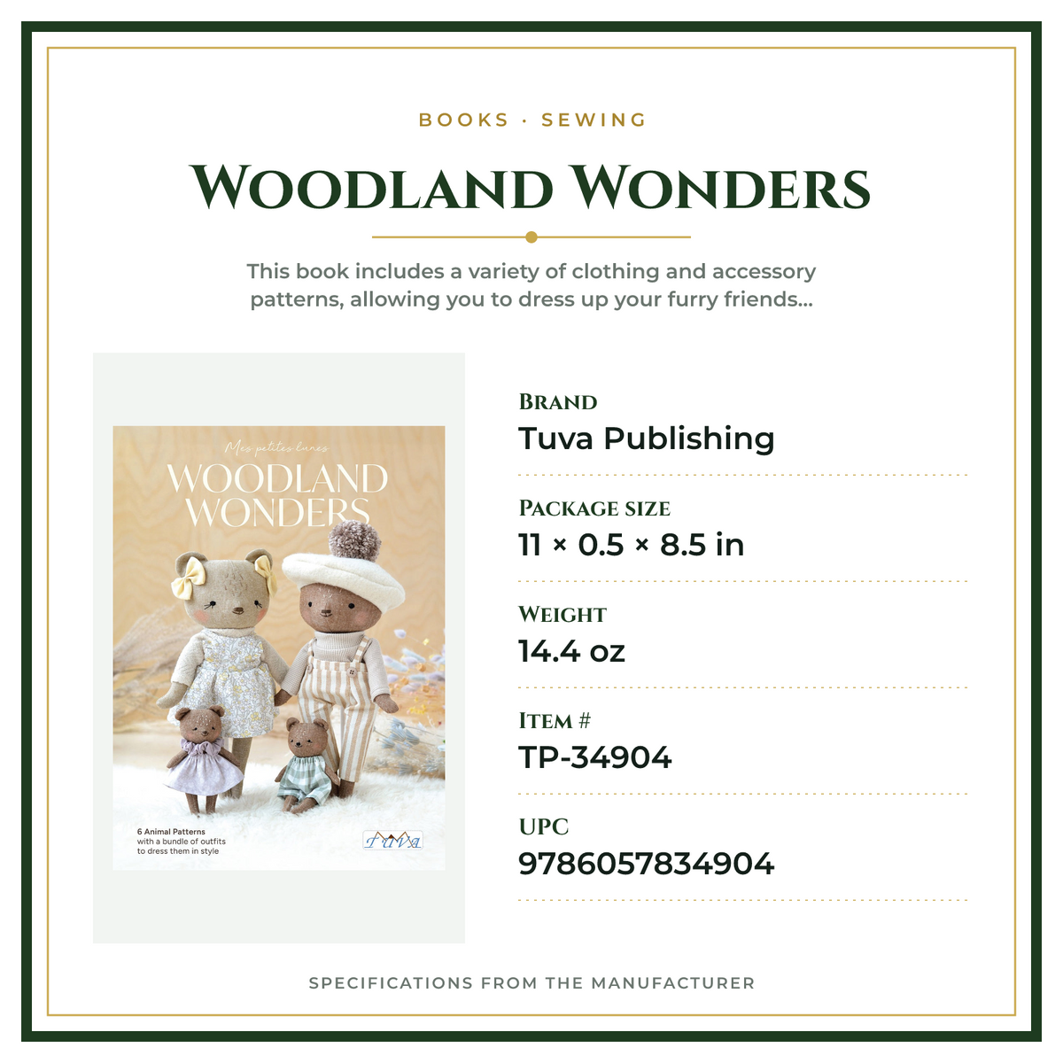 Product Specifications – Woodland Wonders