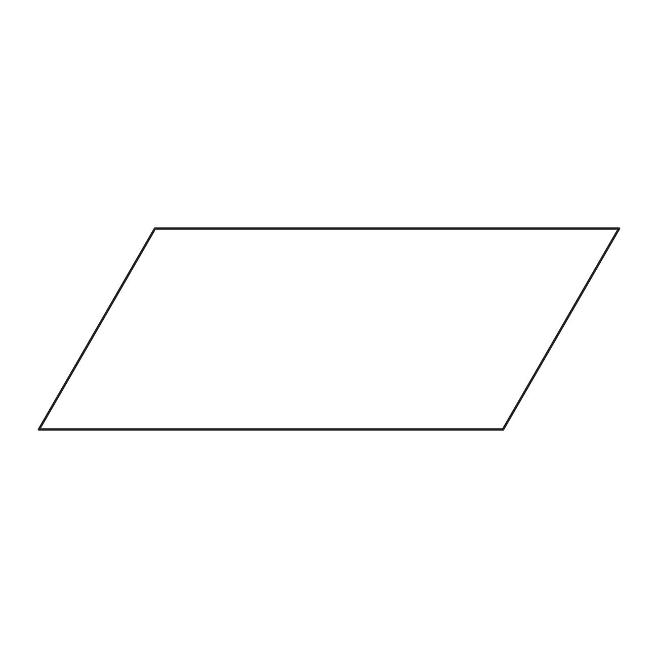 2in x 4in Parallelogram Template
