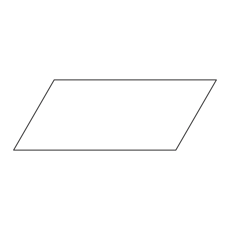 2in x 4in Parallelogram Template