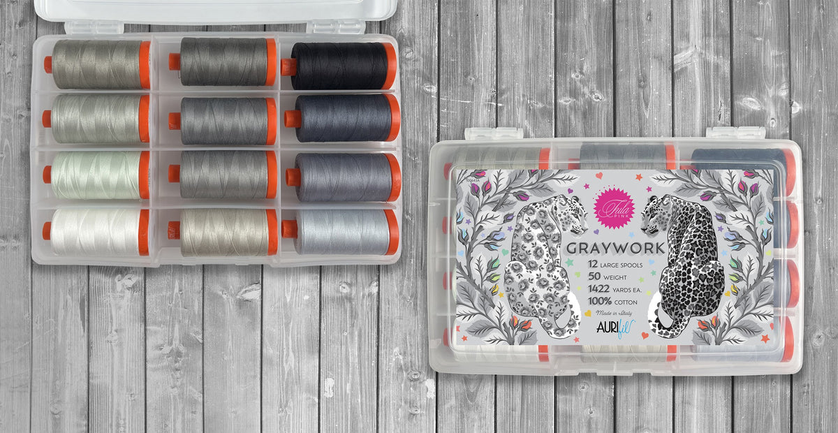 Graywork by Tula Pink 12 Large Spools