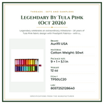 Product Specifications – Legendary By Tula Pink (Oct 2026)