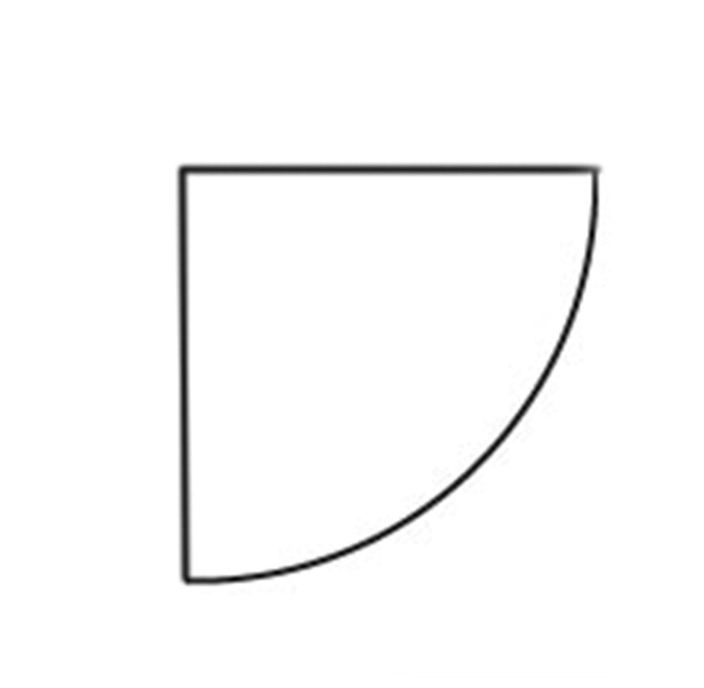 Quarter Circle 2in Template