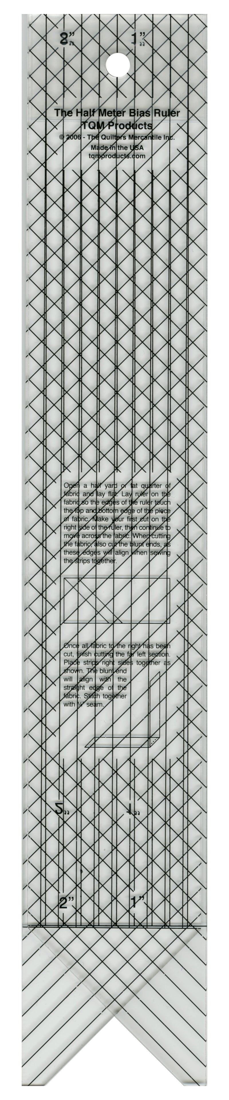 Bias Ruler 14in x 2-1/2in x 1/4in