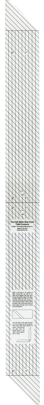 Bias Ruler 14in x 2-1/2in x 1/4in