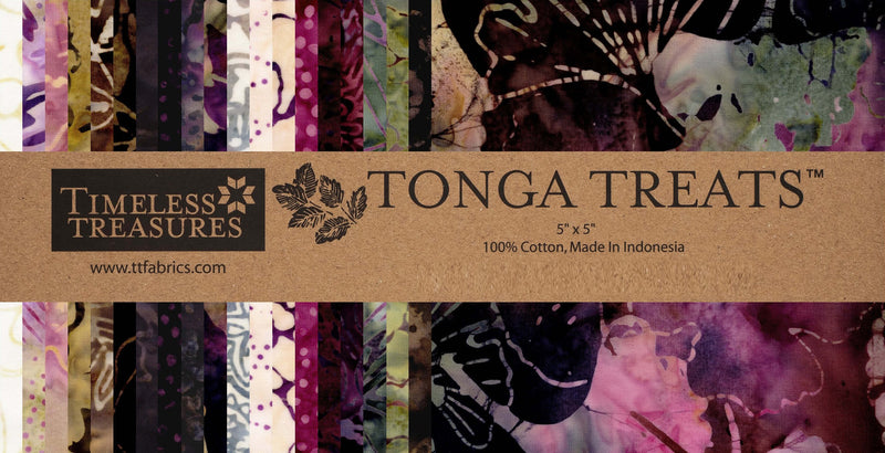 5in Squares Tonga Batik Chateau, 42pcs/bundle