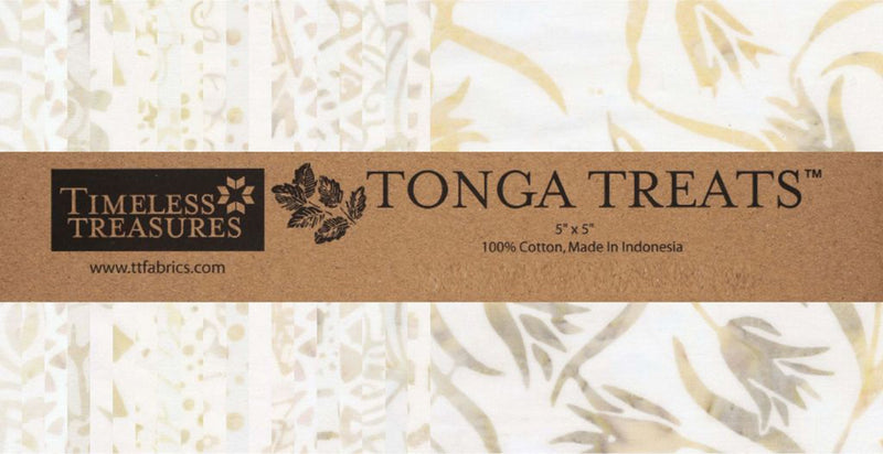 5in Squares Tonga Batik Linen, 42pcs/bundle